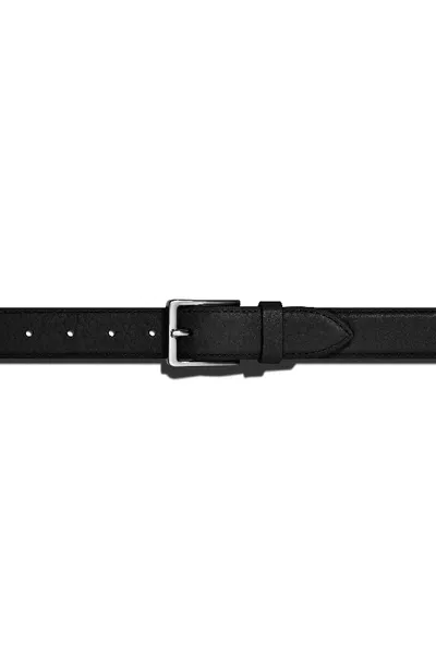 Shinola Men's Brindle Leather Bombe Tab Belt In Black