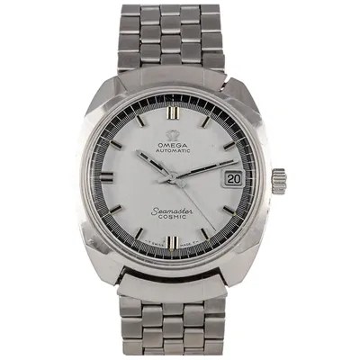 Pre-owned Omega Seamaster Watch In Silver