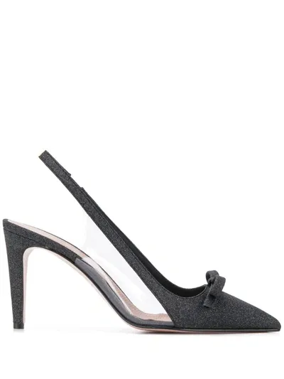 Red Valentino Red(v) 95mm Sandie Slingback Pumps In Black