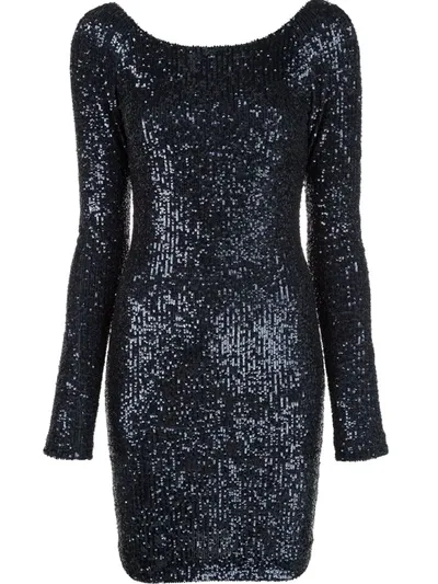 Kiki De Montparnasse Sequinned Backless Mini Dress In Blue