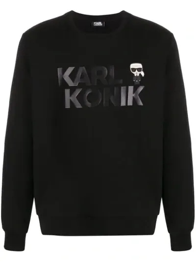 Karl Lagerfeld Ikonik Sweatshirt In Black