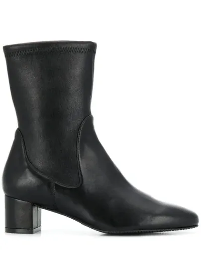 Stuart Weitzman Stiefeletten Mit Niedrigem Absatz In Black