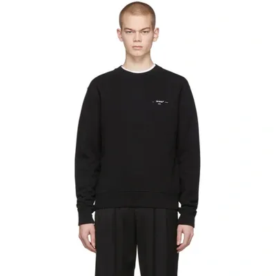 Off-white Logo Print Sweatshirt In Black White