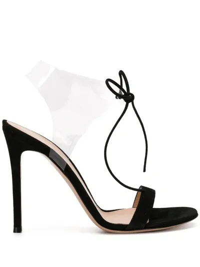 Gianvito Rossi Estelle Pvc Sandals In Black