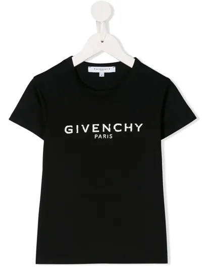 Givenchy Contrast Logo T-shirt In Black