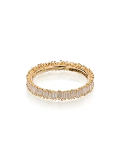 Suzanne Kalan 18k Yellow Gold Fireworks Eternity Diamond Ring