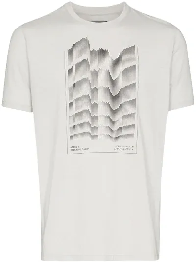 Asics X Reigning Champ Grey Merino Ascent Printed T-shirt