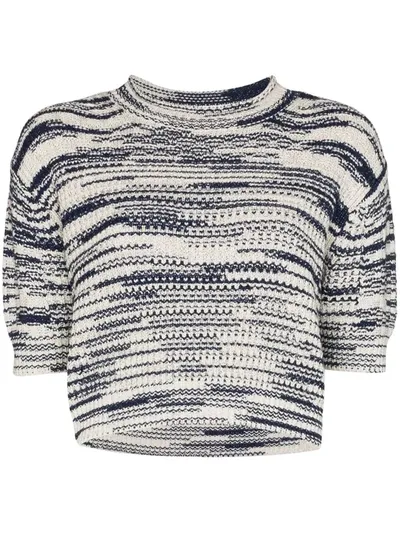 See By Chloé Intarsia Knit Jumper In Blue