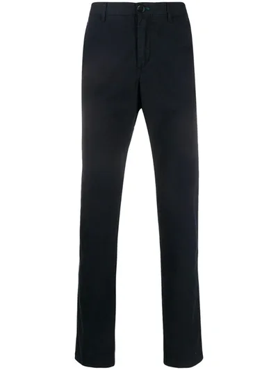 Ps By Paul Smith High Rise Slim Fit Chinos In Blue