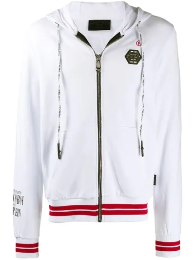 Philipp Plein Cowboy Hoodie In White