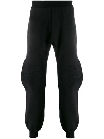 Bottega Veneta Ribbed Panel Track Pants In Grey