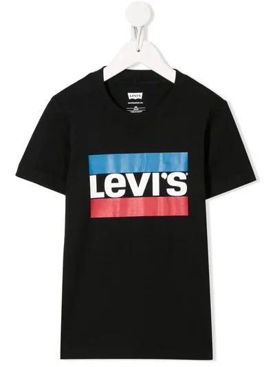 Levi's Teen Graphic Logo-print T-shirt In Black