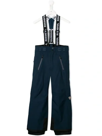 Rossignol Kids' Hiver Dungaree Trousers In Blue