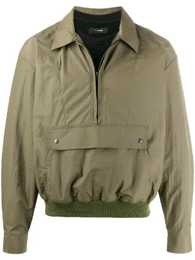 Gr-uniforma Hybrid Overshirt In Green