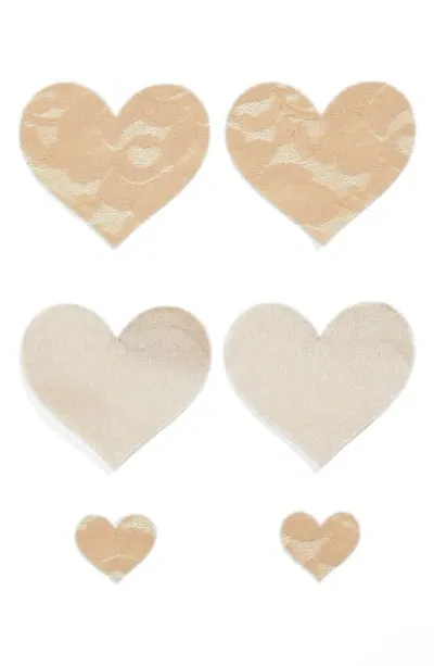 Bristols 6 Nippies By Bristols Six Heart Nipple Covers In Crème