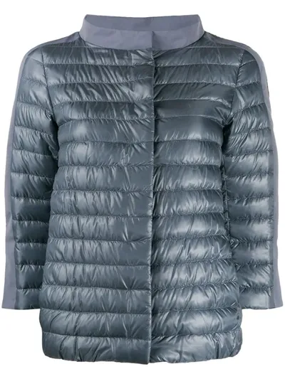 Herno Puffer Jacket In Blue