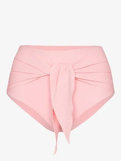 Juillet Brooke Tie-detail Bikini Bottoms In Pink