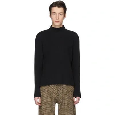 Our Legacy Slender Turtleneck Pullover In Black