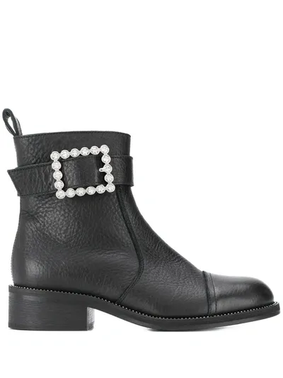 Zadig & Voltaire Empress Buckled Boots In Black