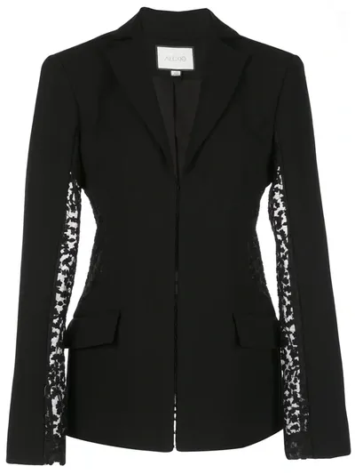 Alexis Amrita Sheer-panels Blazer In Black