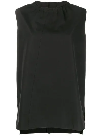 Marni Gathered Neck Top In Black