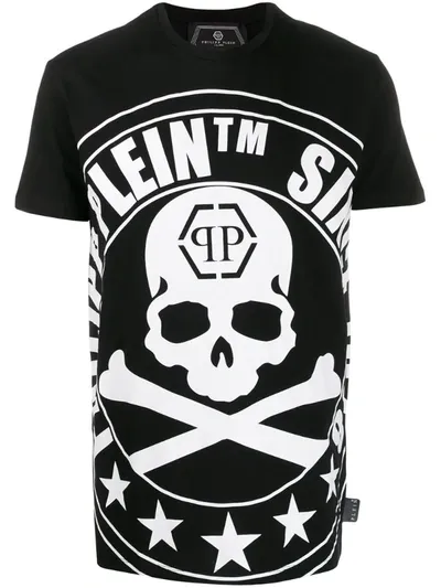 Philipp Plein Graphic T-shirt In Black