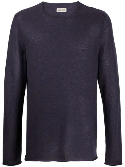 Zadig & Voltaire Teiss Cashmere Pullover In Purple