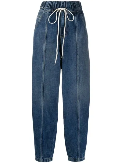 Givenchy Drawstring Waist Jeans In Blue