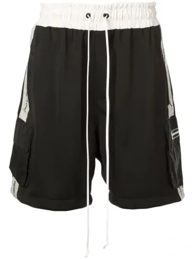 Daniel Patrick Men's Colorblock Track Shorts In Black