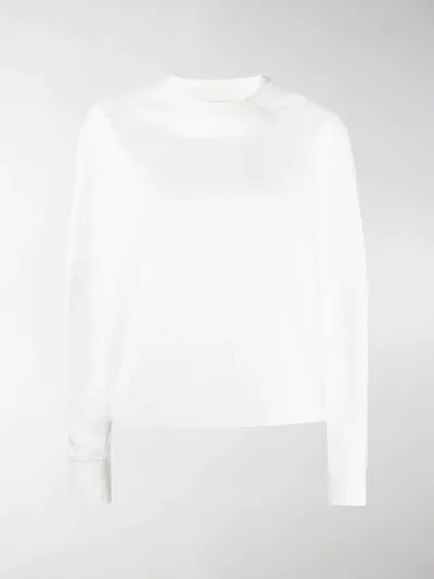 Y-3 Logo Detail Sweatshirt In White