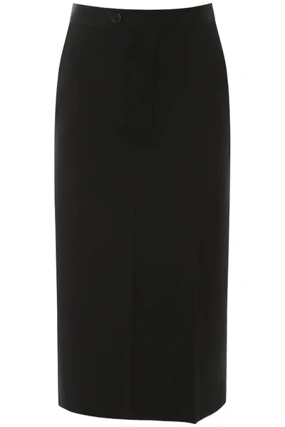 Maison Margiela Midi Skirt In Black