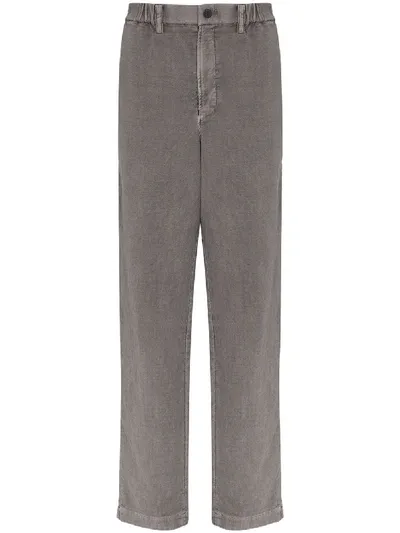 Issey Miyake Acid Wash Trousers In Grey