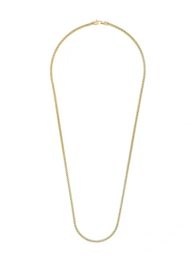 Tom Wood Gold-plated Curb L Chain Necklace