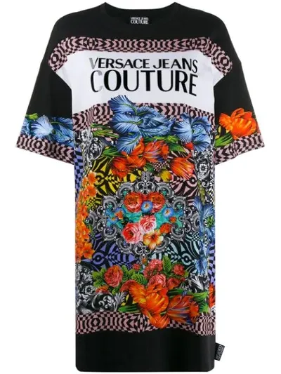 Versace Jeans Couture Motif T-shirt In Black