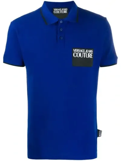 Versace Jeans Couture Polo Shirt In Blue