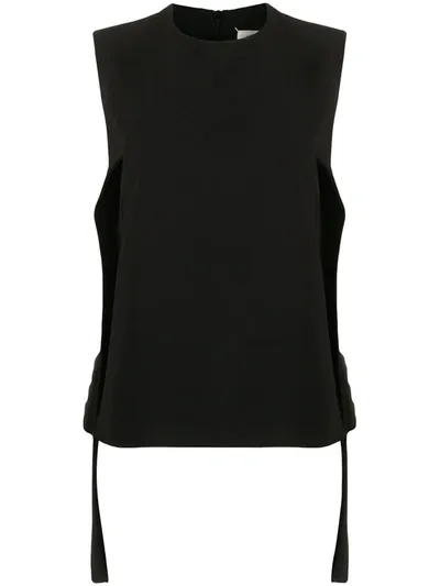 Maison Margiela Asymmetric Hem Blouse In Black