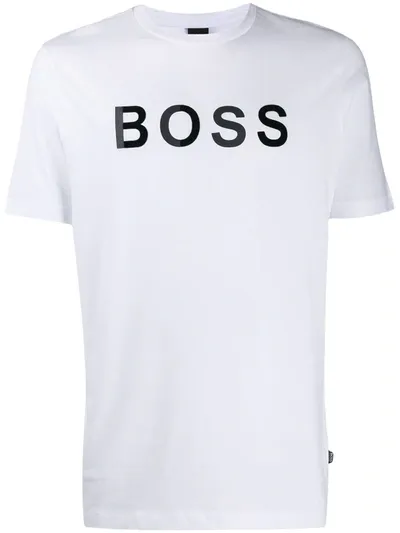 Hugo Boss Jersey Logo T-shirt In White