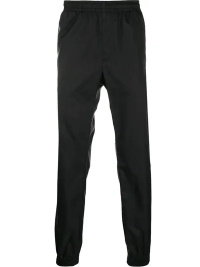 Versace Logo Tape Track Pants In Black