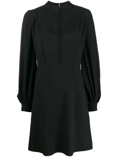 Chloé Button Front Dress In Black