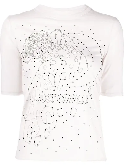 Just Cavalli Constellation-print T-shirt In Neutrals