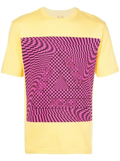 Palace Graphic Print T-shirt In Yellow