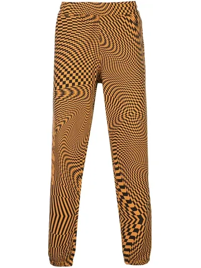 Palace Logo Print Track Pants In Orange