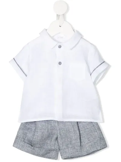 Il Gufo Babies' Two Piece Shirt Set In White