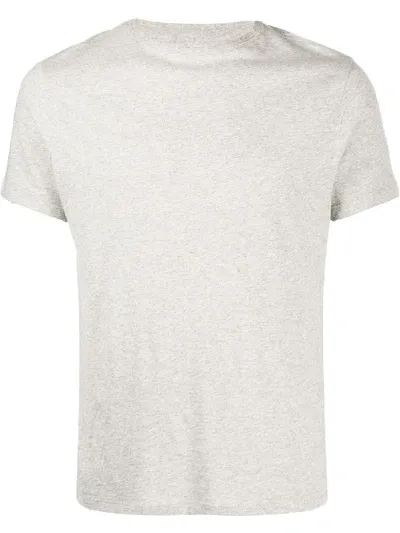 Officine Generale Plain T-shirt In Grey