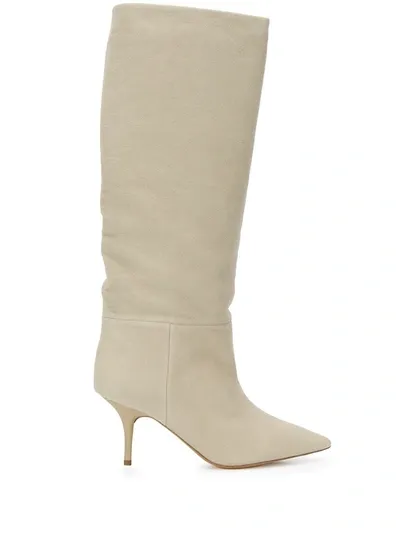 Yeezy 70mm Knee High Boots In Neutrals