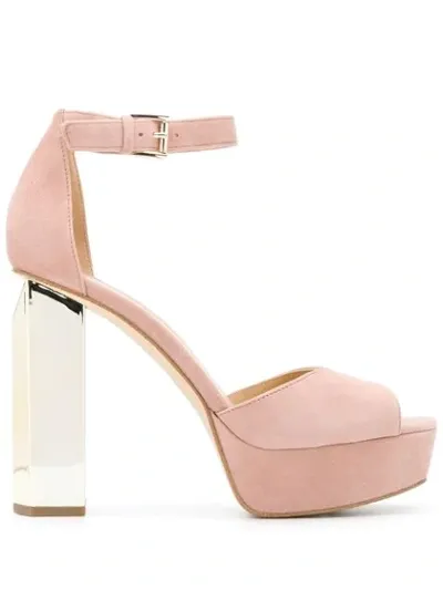 Michael Michael Kors Petra Platform Sandals In Pink