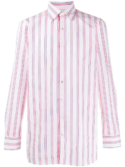 Gabriele Pasini Striped Print Shirt In White