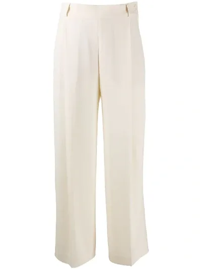 Aspesi High-rise Straight Leg Trousers In Neutrals