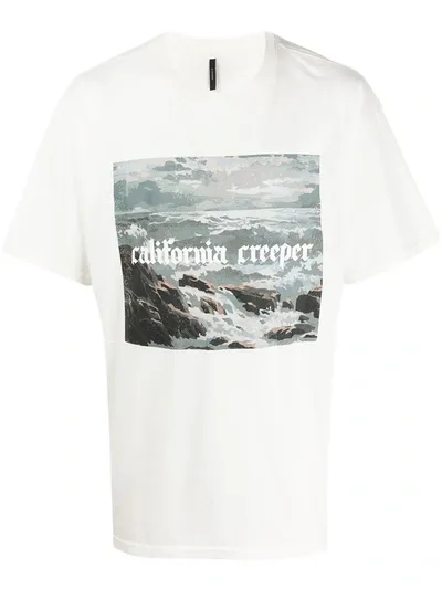 Stampd Slogan Graphic Print T-shirt In White