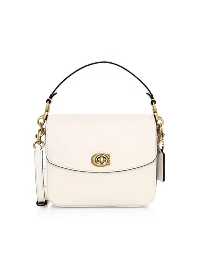 Coach Cassie Leather Crossbody Bag In Chalk